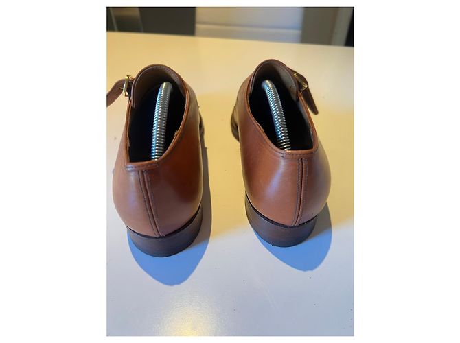 Church's Scarpe Monk Strap in pelle marrone - vista 3