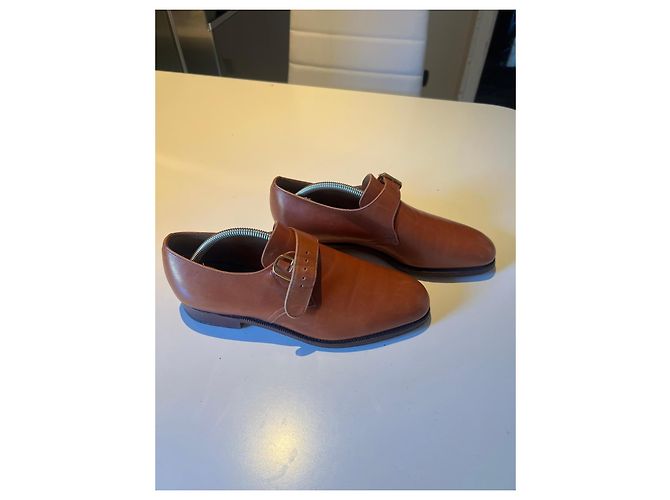 Church's Scarpe Monk Strap in pelle marrone - vista 4