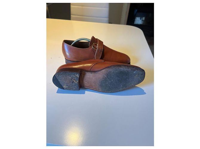 Church's Scarpe Monk Strap in pelle marrone - vista 6