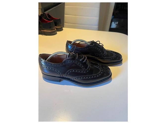 Church's Custom Grade Scarpe stringate in pelle lucida marrone scuro - vista 4