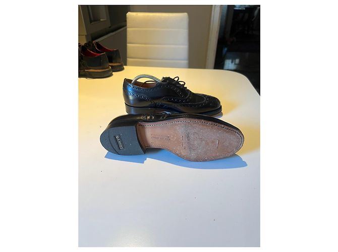 Church's Custom Grade Scarpe stringate in pelle lucida marrone scuro - vista 5