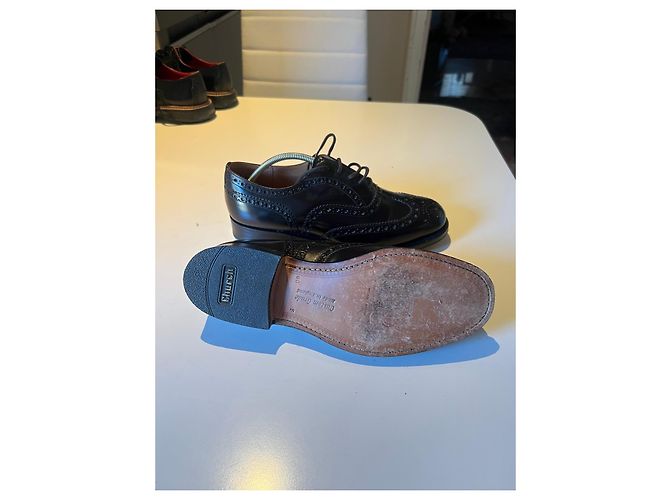 Church's Custom Grade Scarpe stringate in pelle lucida marrone scuro - vista 6