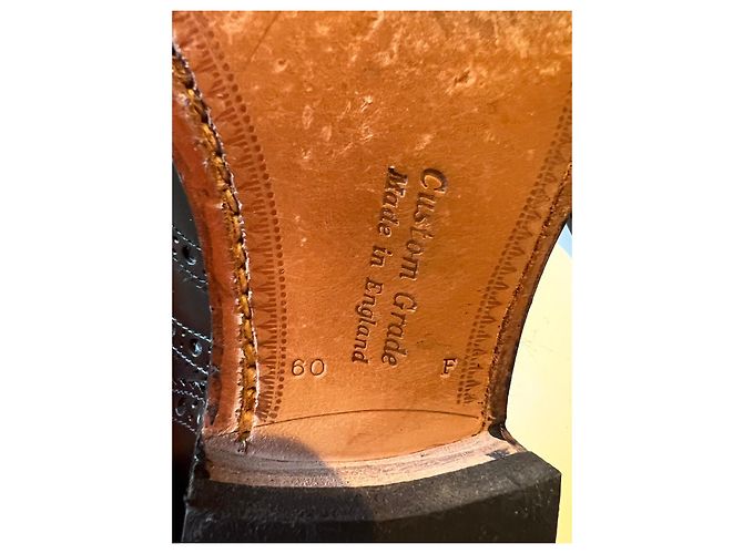 Church's Custom Grade Scarpe stringate in pelle lucida marrone scuro - vista 7