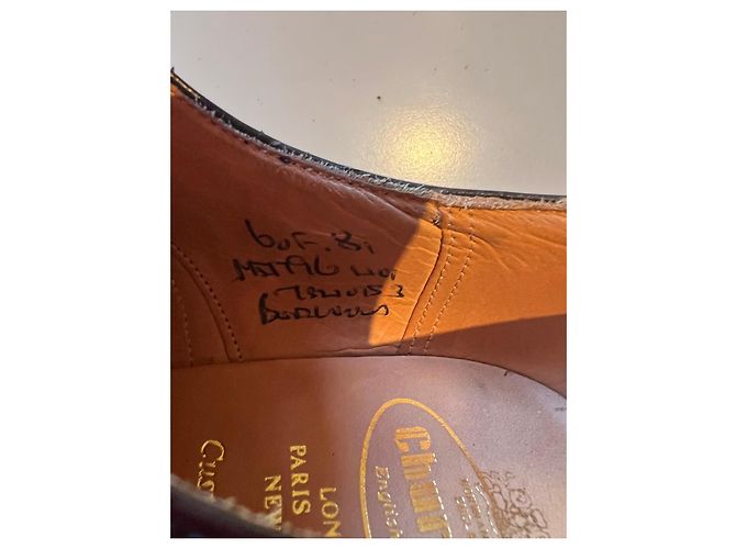 Church's Custom Grade Scarpe stringate in pelle lucida marrone scuro - vista 9