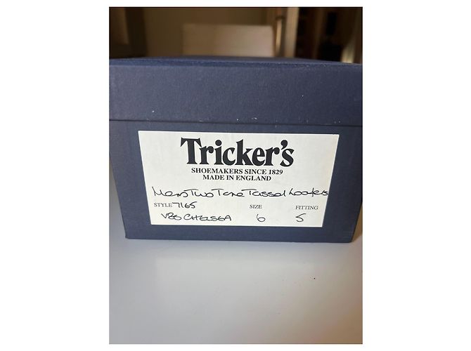 Autre Marque Tricker's Scarpe Stringate in Pelle Bianca con Nappine - vista 8