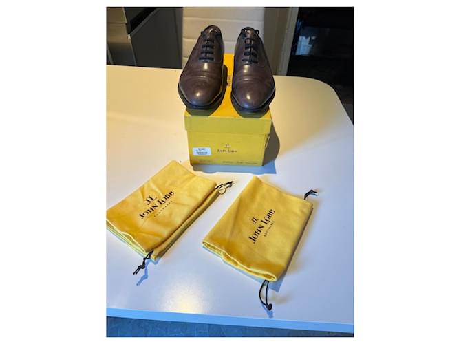 John Lobb Philip II Scarpe stringate in pelle marrone - vista 2