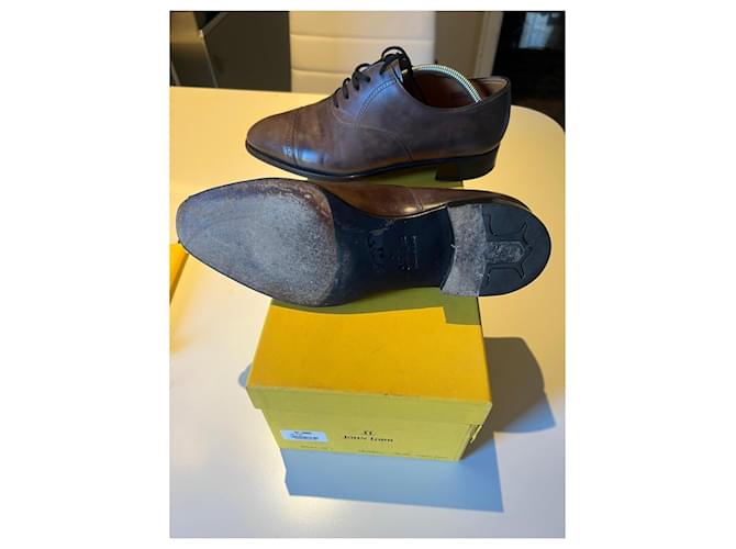 John Lobb Philip II Scarpe stringate in pelle marrone - vista 6