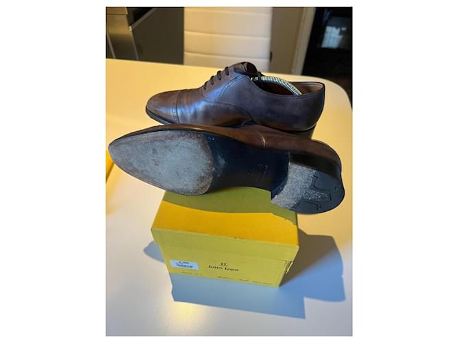 John Lobb Philip II Scarpe stringate in pelle marrone - vista 7