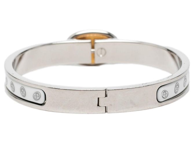 Hermès Hermes Mini Clic Clac PM Chaine d'Ancre Bracciale Argento D'oro - vista 3