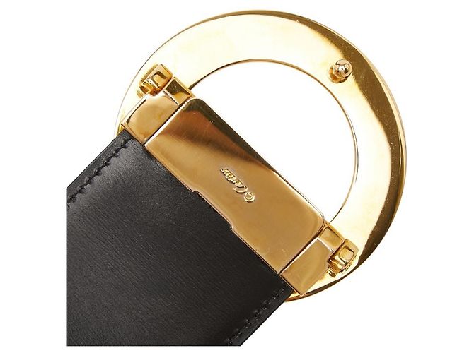 Cartier Panthère Gürtel mit Rundschließe Schwarz Golden - Ansicht 5