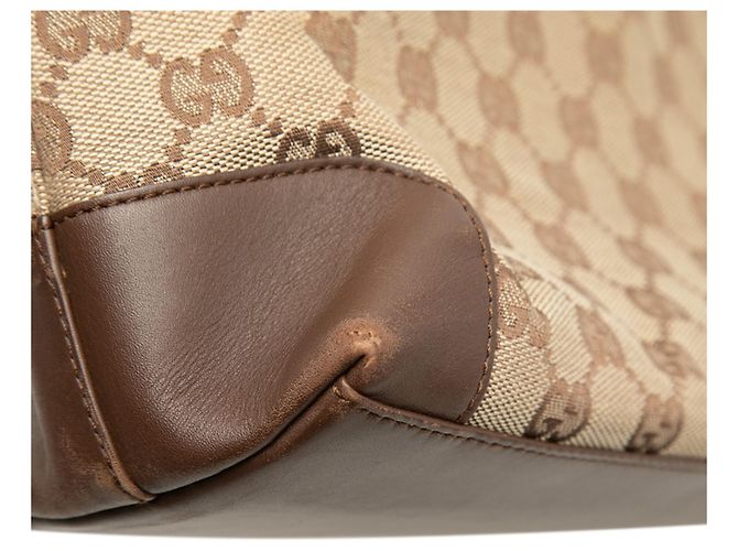 Gucci GG Canvas Handtasche Tote - Beige und Braun - Ansicht 4