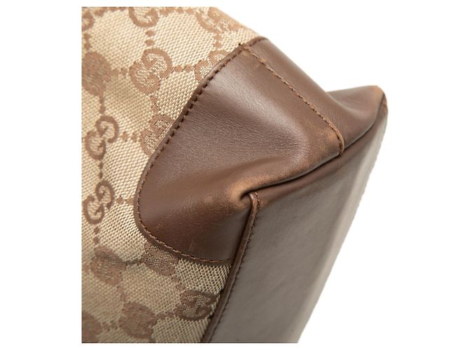 Gucci GG Canvas Handtasche Tote - Beige und Braun - Ansicht 5