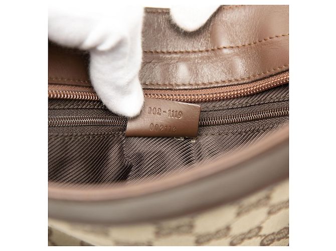 Gucci GG Canvas Handtasche Tote - Beige und Braun - Ansicht 8