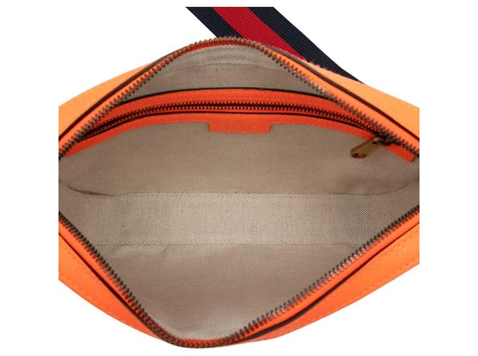 Borsa a Spalla Gucci Ophidia GG Supreme Beige Arancione - vista 4