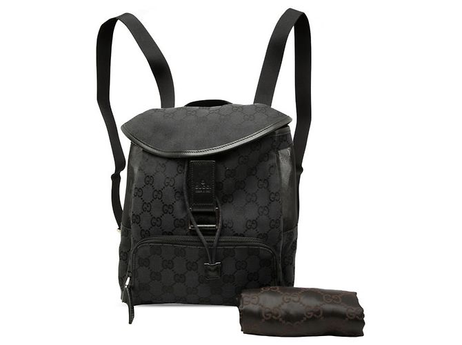 Zaino Gucci GG Canvas Nero - vista 7