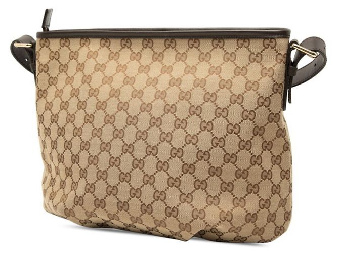 Borsa a tracolla Gucci GG Canvas Marrone Beige - vista 2