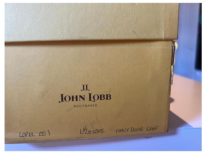 John Lobb Lopez Mocassini in pelle blu - vista 8