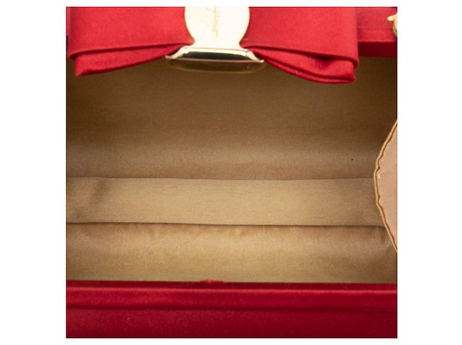 Borsa da sera Vara Ribbon Salvatore Ferragamo Rosso D'oro - vista 4