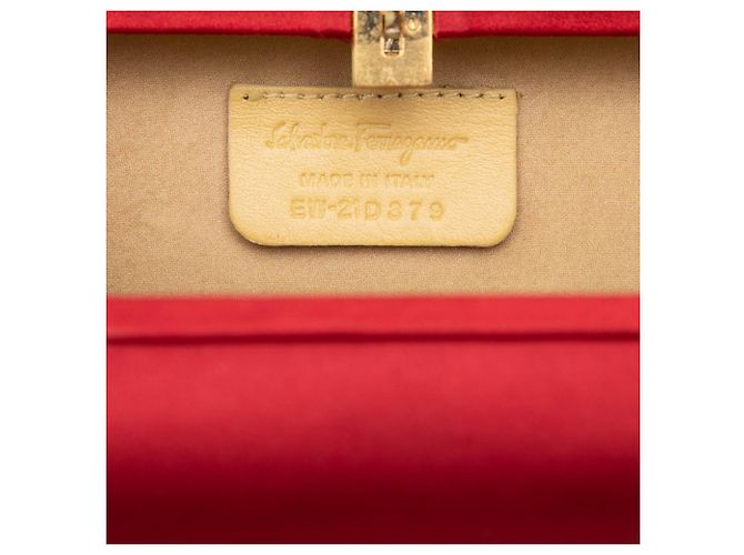 Borsa da sera Vara Ribbon Salvatore Ferragamo Rosso D'oro - vista 5