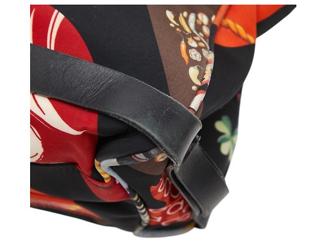 Borsa Salvatore Ferragamo Animal Flower Nero Multicolore - vista 4