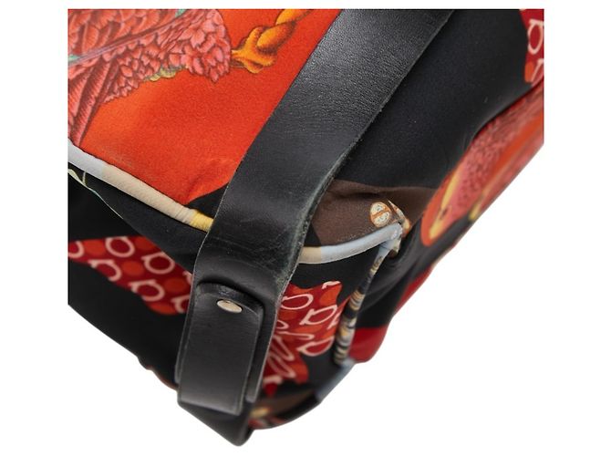 Borsa Salvatore Ferragamo Animal Flower Nero Multicolore - vista 7