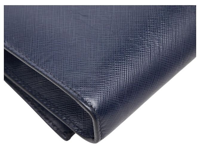 Borsa a tracolla in pelle blu navy Salvatore Ferragamo - vista 6