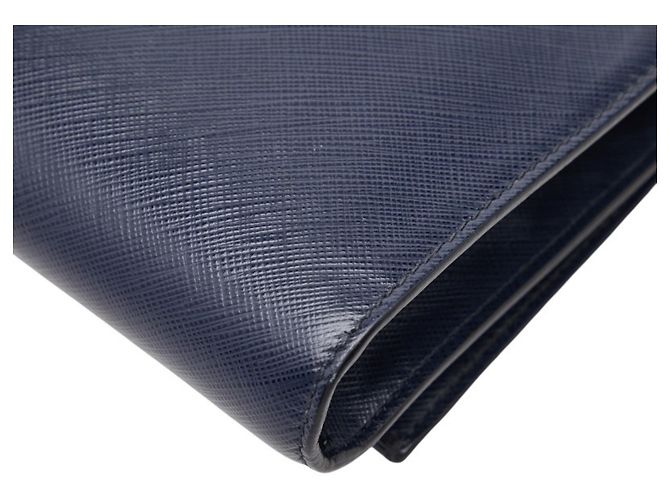 Borsa a tracolla in pelle blu navy Salvatore Ferragamo - vista 7
