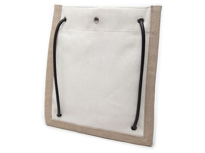 Borsa a tracolla Saint Laurent con logo Nero Beige - vista 2