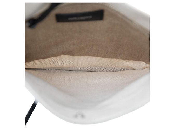 Borsa a tracolla Saint Laurent con logo Nero Beige - vista 4