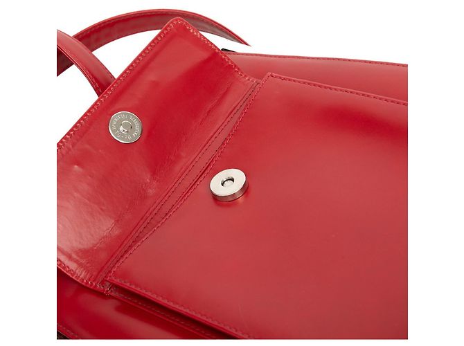 Saint Laurent Red Leather Backpack - view 4
