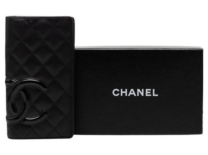 Chanel Cambon Line Coco Mark Long Wallet Schwarz - Ansicht 9