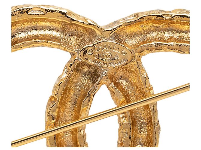 Timeless Spilla Chanel Vintage Coco Mark Lava 93A D'oro - vista 3