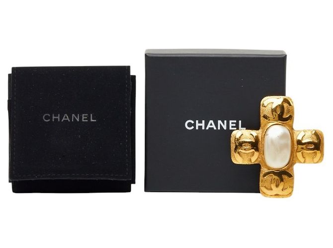 Chanel Coco Mark Vintage Brosche Golden - Ansicht 4