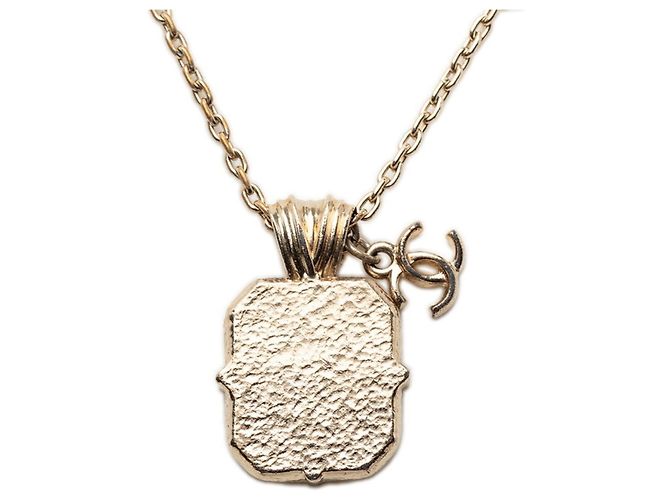 Chanel Coco Mark Gliederkette mit Anhänger Schwarz Silber - Ansicht 2