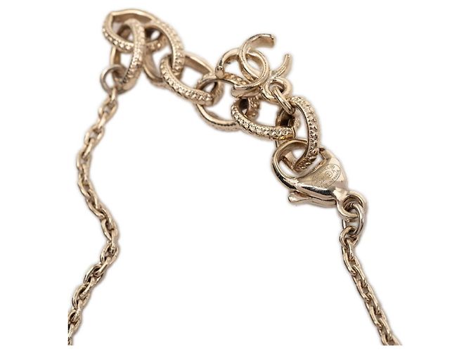 Chanel Coco Mark Gliederkette mit Anhänger Schwarz Silber - Ansicht 4