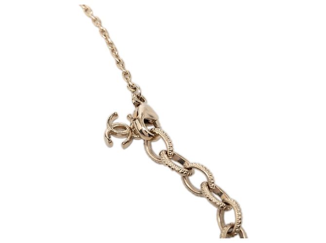 Chanel Coco Mark Gliederkette mit Anhänger Schwarz Silber - Ansicht 5