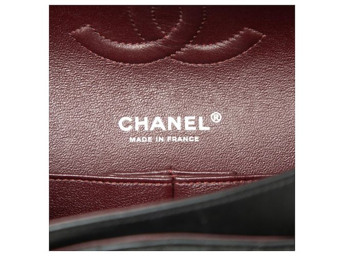 Timeless Chanel Coco Mark Matelassé Double Flap Chain Shoulder Bag Black - view 5