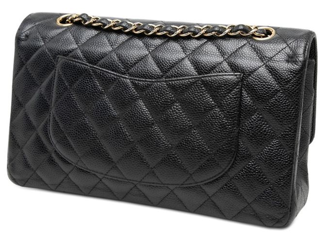 Chanel Coco Mark Matelassé Double Flap Chain Schultertasche Schwarz - Ansicht 2