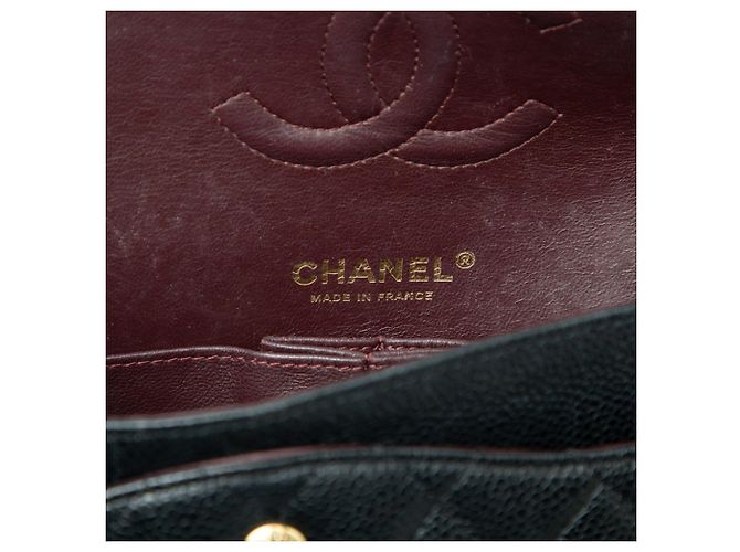 Chanel Coco Mark Matelassé Double Flap Chain Schultertasche Schwarz - Ansicht 5