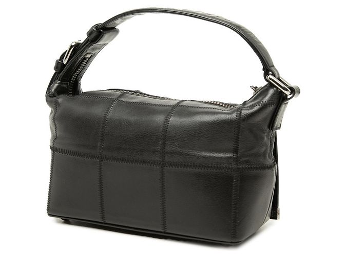 Borsa Chanel Chocolate Bar in pelle caviar nera Nero - vista 2