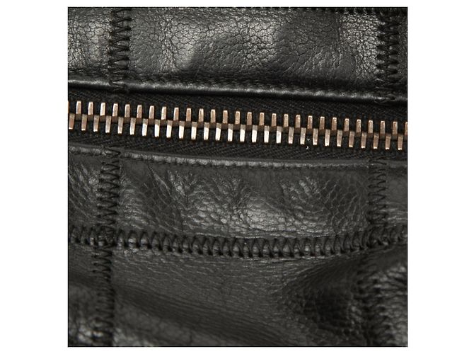 Borsa Chanel Chocolate Bar in pelle caviar nera Nero - vista 4