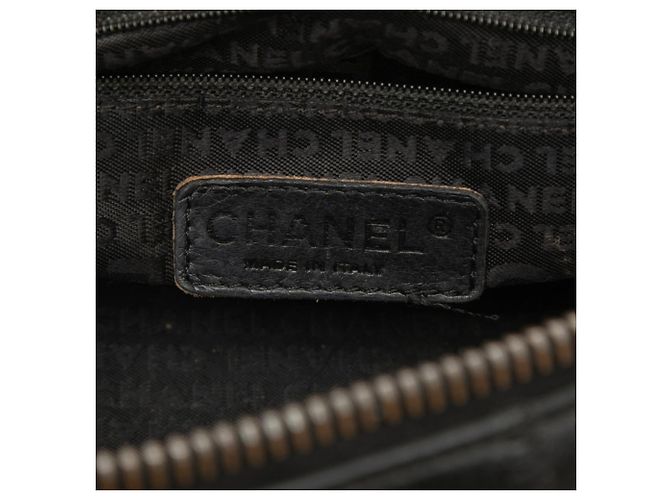 Borsa Chanel Chocolate Bar in pelle caviar nera Nero - vista 6