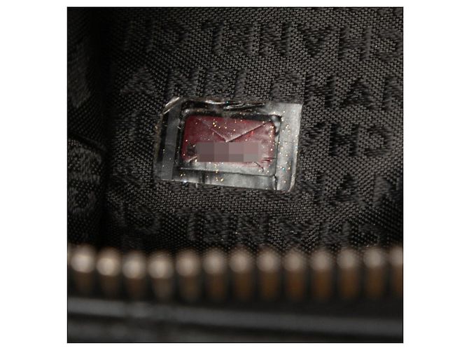 Borsa Chanel Chocolate Bar in pelle caviar nera Nero - vista 7