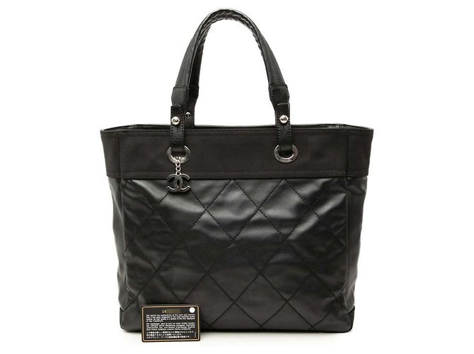 Borsa Tote Chanel Paris Biarritz MM Nero - vista 7