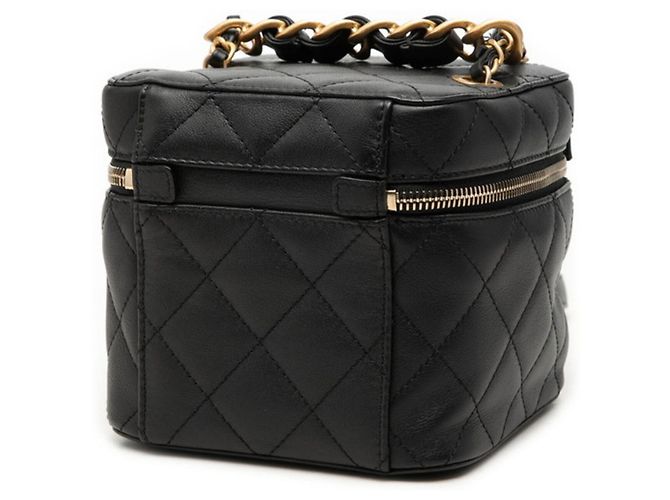 Borsa a Spalla Chanel Matelassé Coco Mark Chain Nero - vista 2
