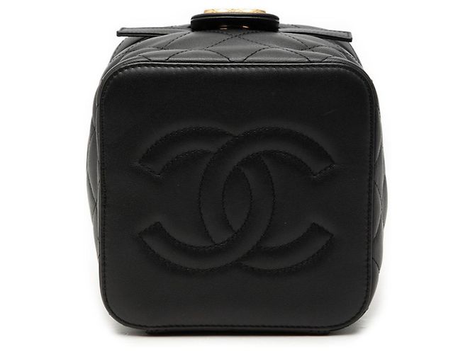 Borsa a Spalla Chanel Matelassé Coco Mark Chain Nero - vista 3
