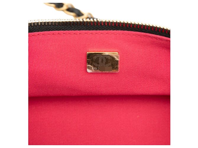 Borsa a Spalla Chanel Matelassé Coco Mark Chain Nero - vista 6