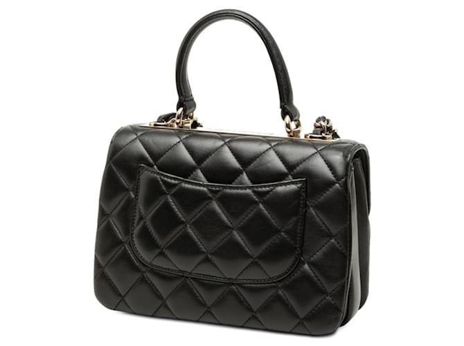 Borsa Chanel Matelassé Coco Mark Nero - vista 2