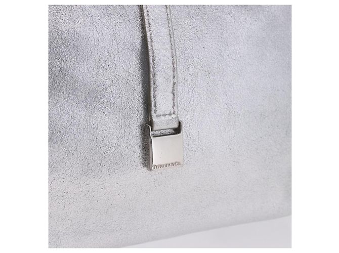 Autre Marque Borsa a mano TIFFANY&Co. in pelle argento Auth 193028A - vista 10