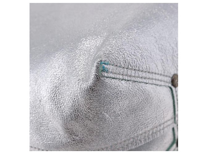 Autre Marque Borsa a mano TIFFANY&Co. in pelle argento Auth 193028A - vista 15